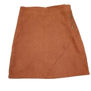 SHEIN Shein Rust Brown Corduroy Skirt